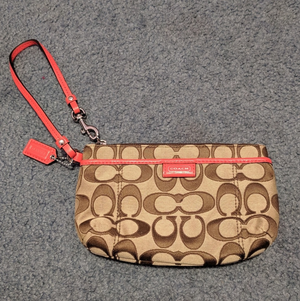 Brown Coach Wristlet!